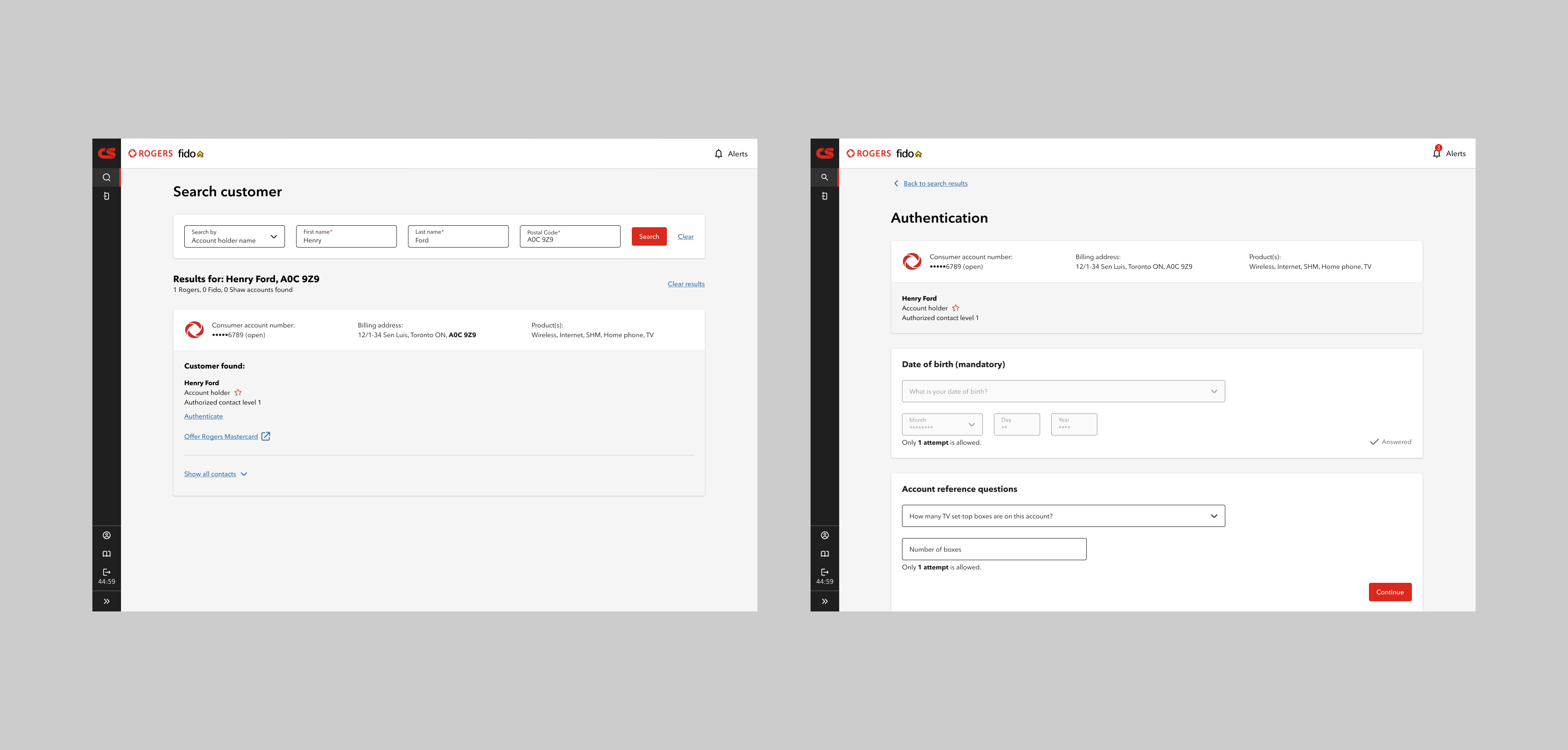 Customer Search & Authentication — cover showing the final interface